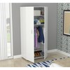 Inval Armoire/Wardrobe 30.1 in W x 17.7 in D x 70.9 in H in Washed Oak AM-15023